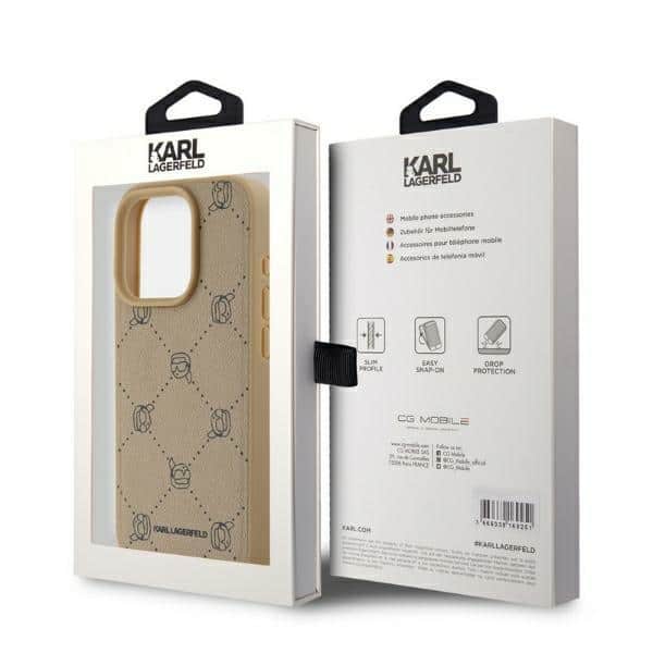 Karl Lagerfeld Magsafe Karl Heads - θήκη για Apple iPhone 15 Pro - Μπεζ - Image 5