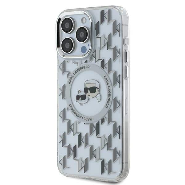 Karl Lagerfeld IML Monogram Karl&Choupette Head MagSafe - θήκη για Apple iPhone 15 Pro Max - Διάφανο - Image 2