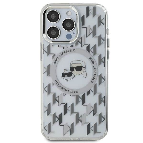 Karl Lagerfeld IML Monogram Karl&Choupette Head MagSafe - θήκη για Apple iPhone 15 Pro Max - Διάφανο - Image 3