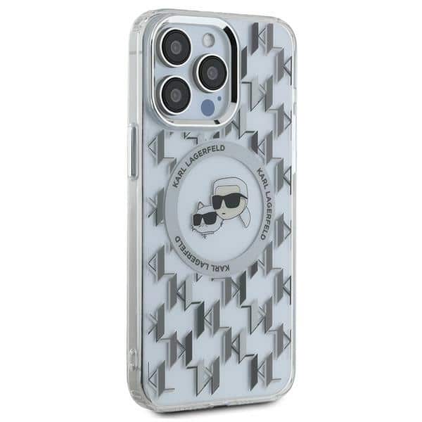 Karl Lagerfeld IML Monogram Karl&Choupette Head MagSafe - θήκη για Apple iPhone 15 Pro Max - Διάφανο - Image 4