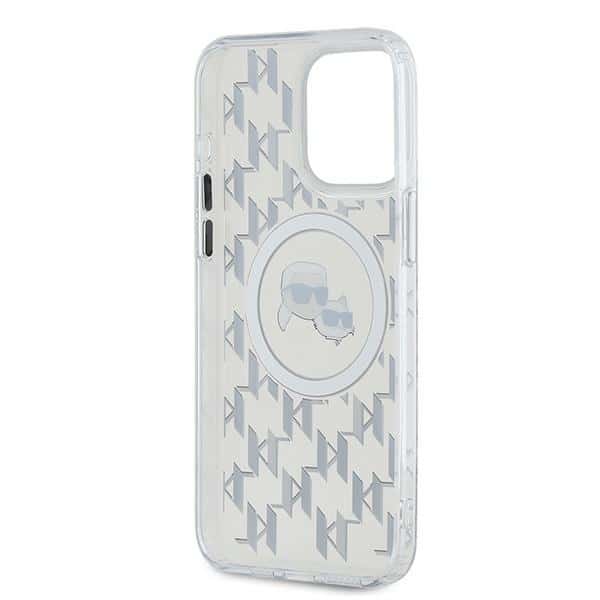 Karl Lagerfeld IML Monogram Karl&Choupette Head MagSafe - θήκη για Apple iPhone 15 Pro Max - Διάφανο - Image 7