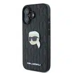 Karl Lagerfeld Monogram Karl Head Pin - θήκη για Apple iPhone 16 - Μαύρο - Image 2