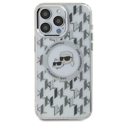 Karl Lagerfeld IML Monogram Karl&Choupette Head MagSafe - θήκη για Apple iPhone 16 Pro - Διάφανο