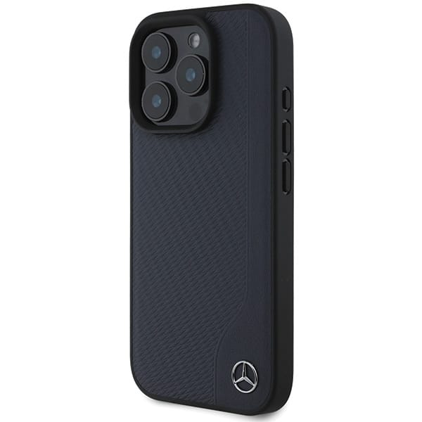 Mercedes Wood Imitation Leather MagSafe - θήκη για Apple iPhone 16 Pro Max - Μπλε - Image 2