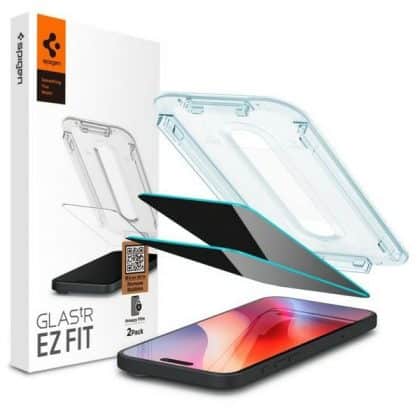 Spigen Glas.TR iPhone 16 Pro Max 6.9" "EZ FIT" 2 τεμ. προστατευτικό γυαλί ιδιωτικό AGL07908