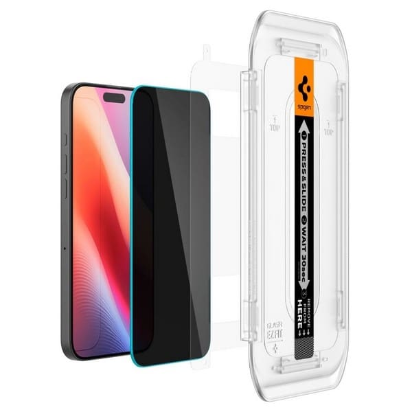 Spigen Glas.TR iPhone 16 Pro Max 6.9" "EZ FIT" 2 τεμ. προστατευτικό γυαλί ιδιωτικό AGL07908 - Image 7