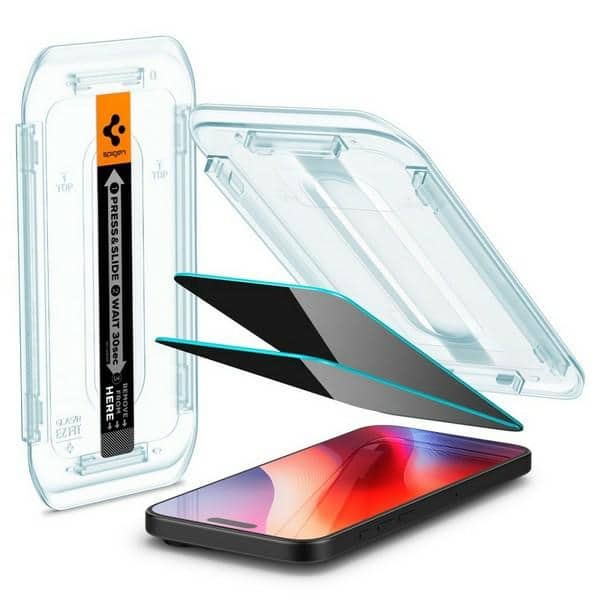 Spigen Glas.TR iPhone 16 Pro Max 6.9" "EZ FIT" 2 τεμ. προστατευτικό γυαλί ιδιωτικό AGL07908 - Image 8