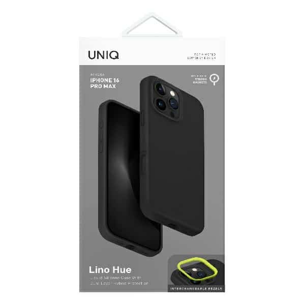 UNIQ Lino Hue - θήκη για Apple iPhone 16 Pro Max - Μαύρο - Image 7