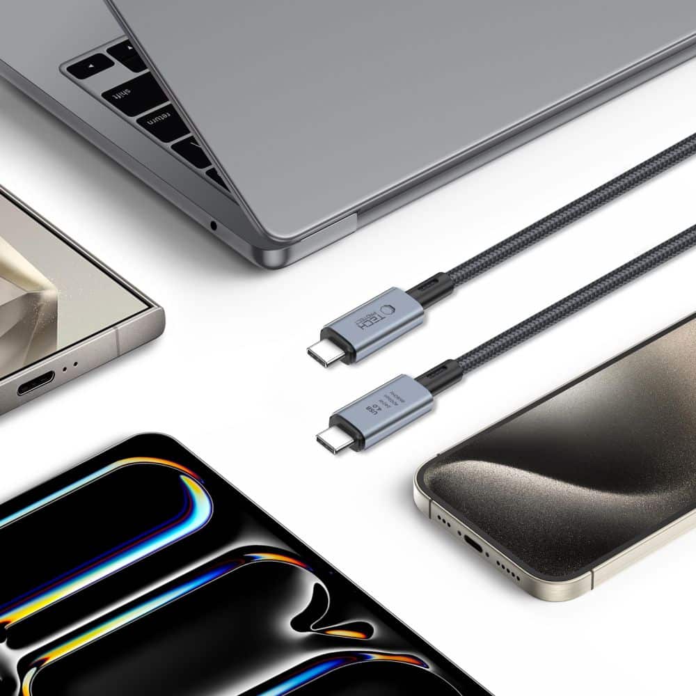 Tech-Protect Ultraboot Max USB 4.0 8K 40Gbps Type-C καλώδιο PD240W 200CM γκρι - Image 4