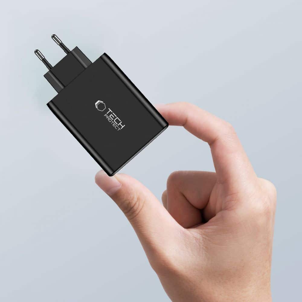 Tech-Protect NC100W-GAN φορτιστής 4 θυρών PD100W/QC3.0 μαύρος - Image 6