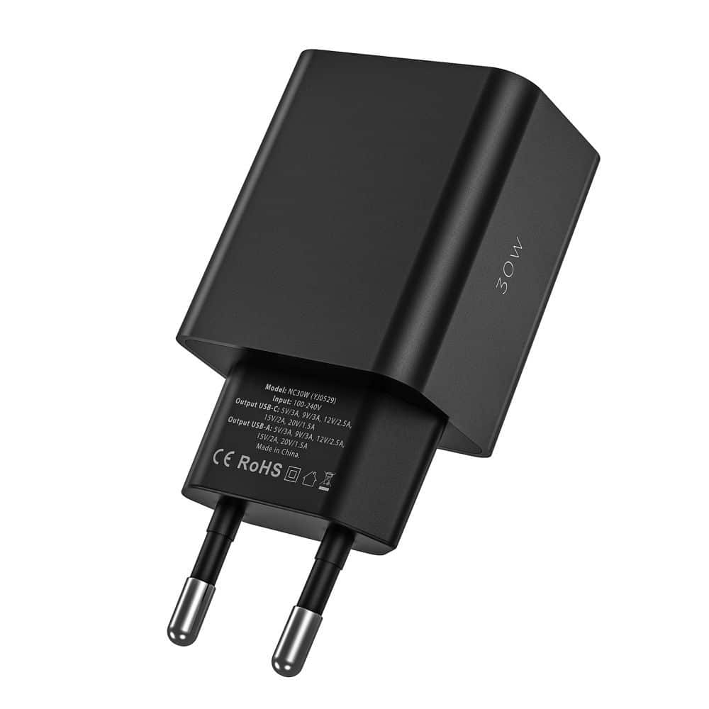 Tech-Protect φορτιστής NC30W 2 θυρών PD30W/QC3.0 λευκός - Image 3
