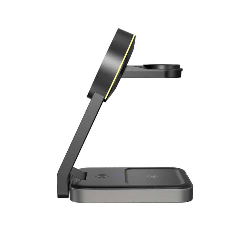 Tech-Protect 3in1 μαγνητικός Magsafe ασύρματος φορτιστής 15W μαύρος - Image 4