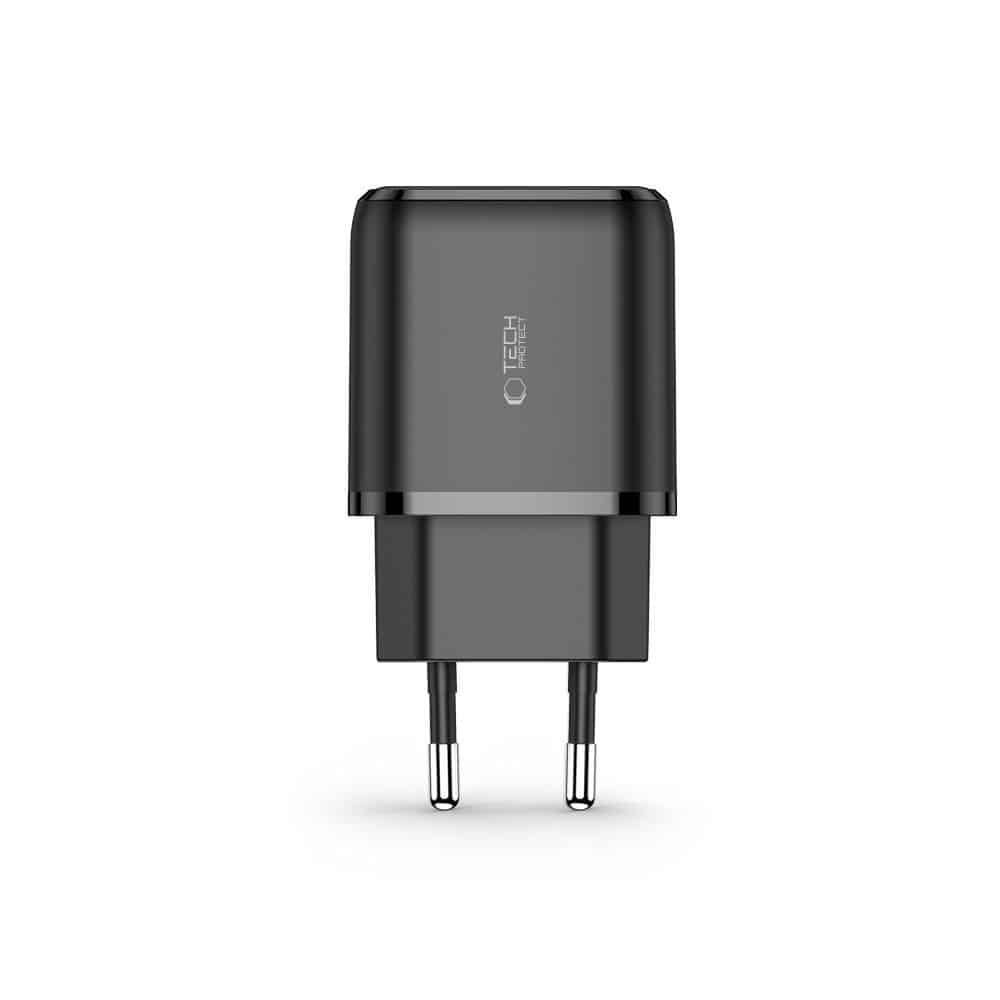 Tech-Protect C20W φορτιστής 2 θυρών PD20W/QC3.0 μαύρος - Image 3
