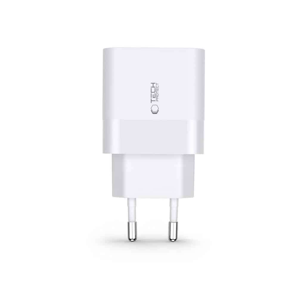 Tech-Protect C30W φορτιστής 2 θυρών PD30W/QC3.0 λευκός - Image 3