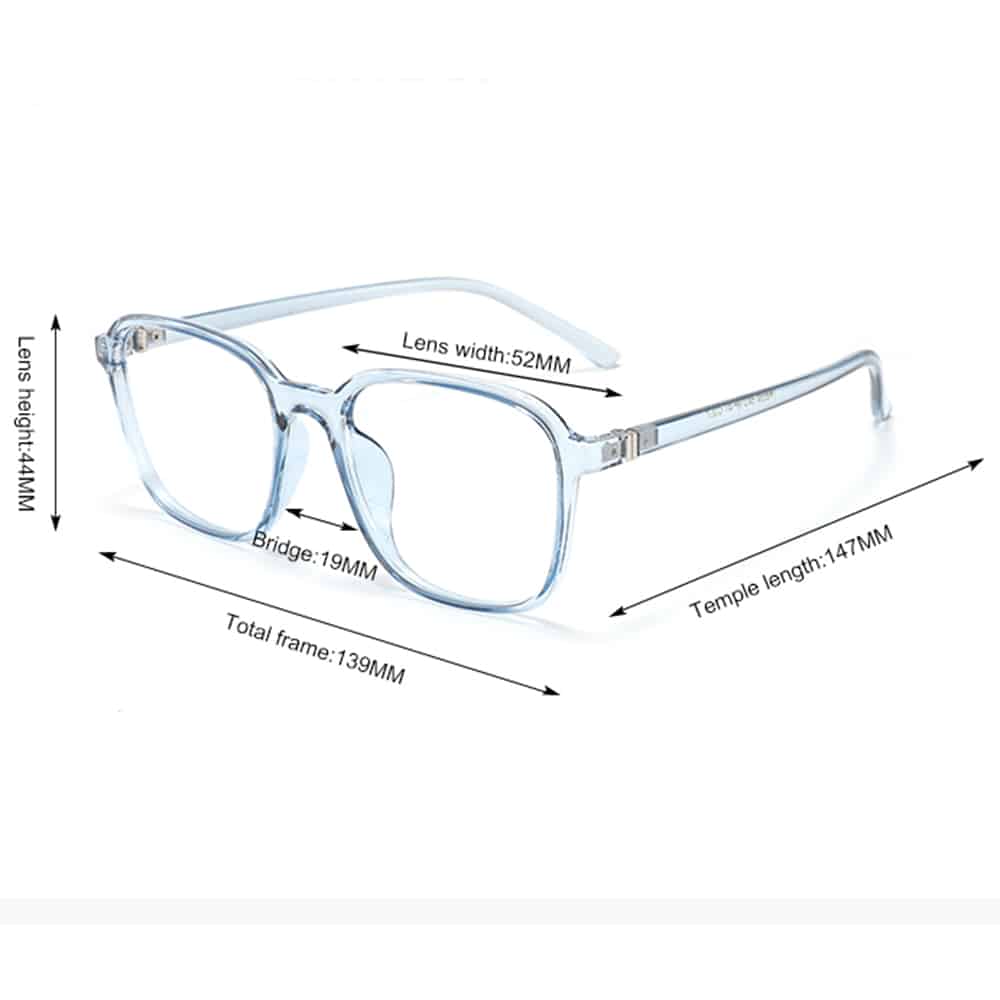 Techsuit - Γυαλιά κατά της μπλε ακτινοβολίας Reflex TR90 (F8534-C2) - Τετράγωνα - Σαμπανί Μαύρο - Image 7