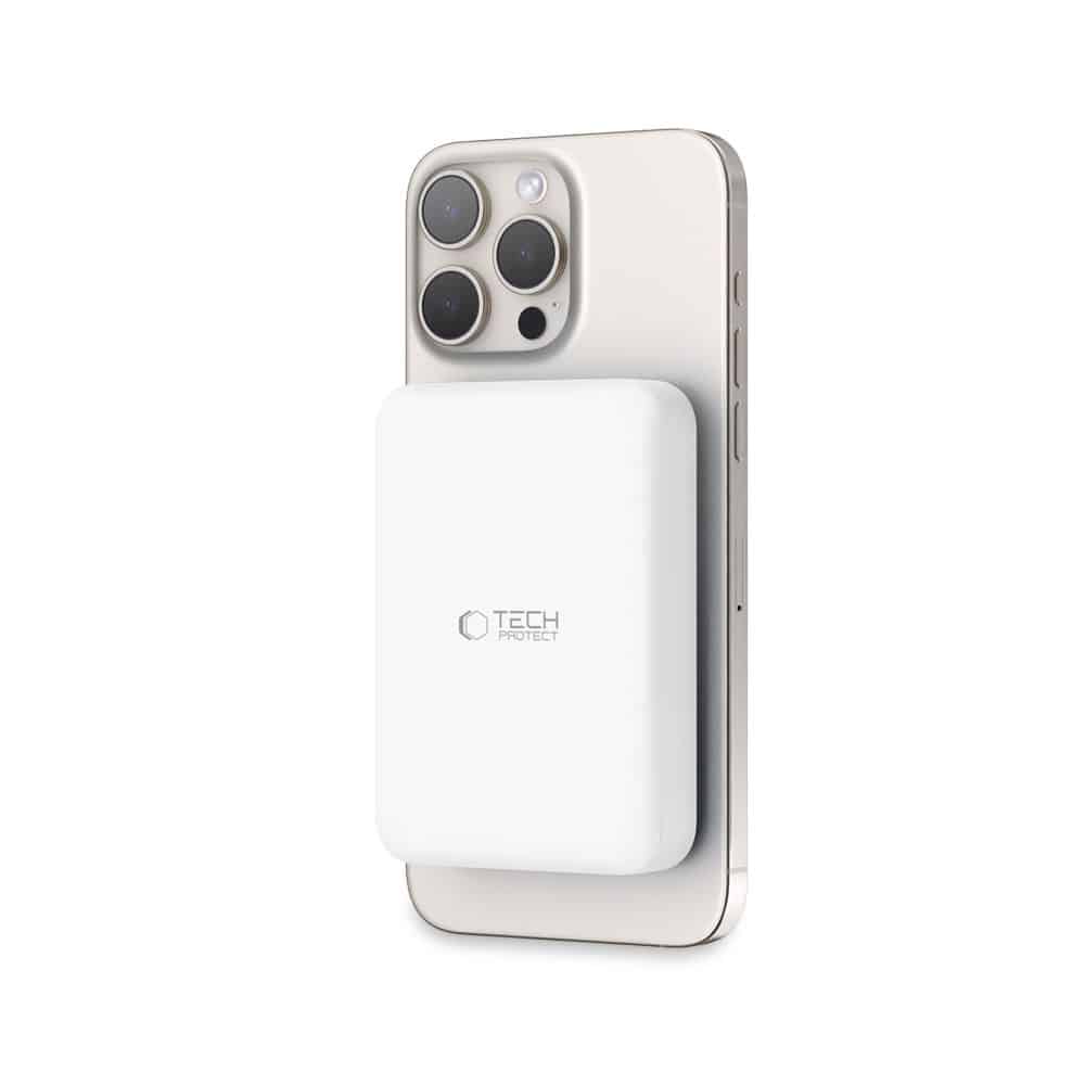 Tech-Protect PB11 Lifemag MagSafe power bank 10000mAh λευκό - Image 2