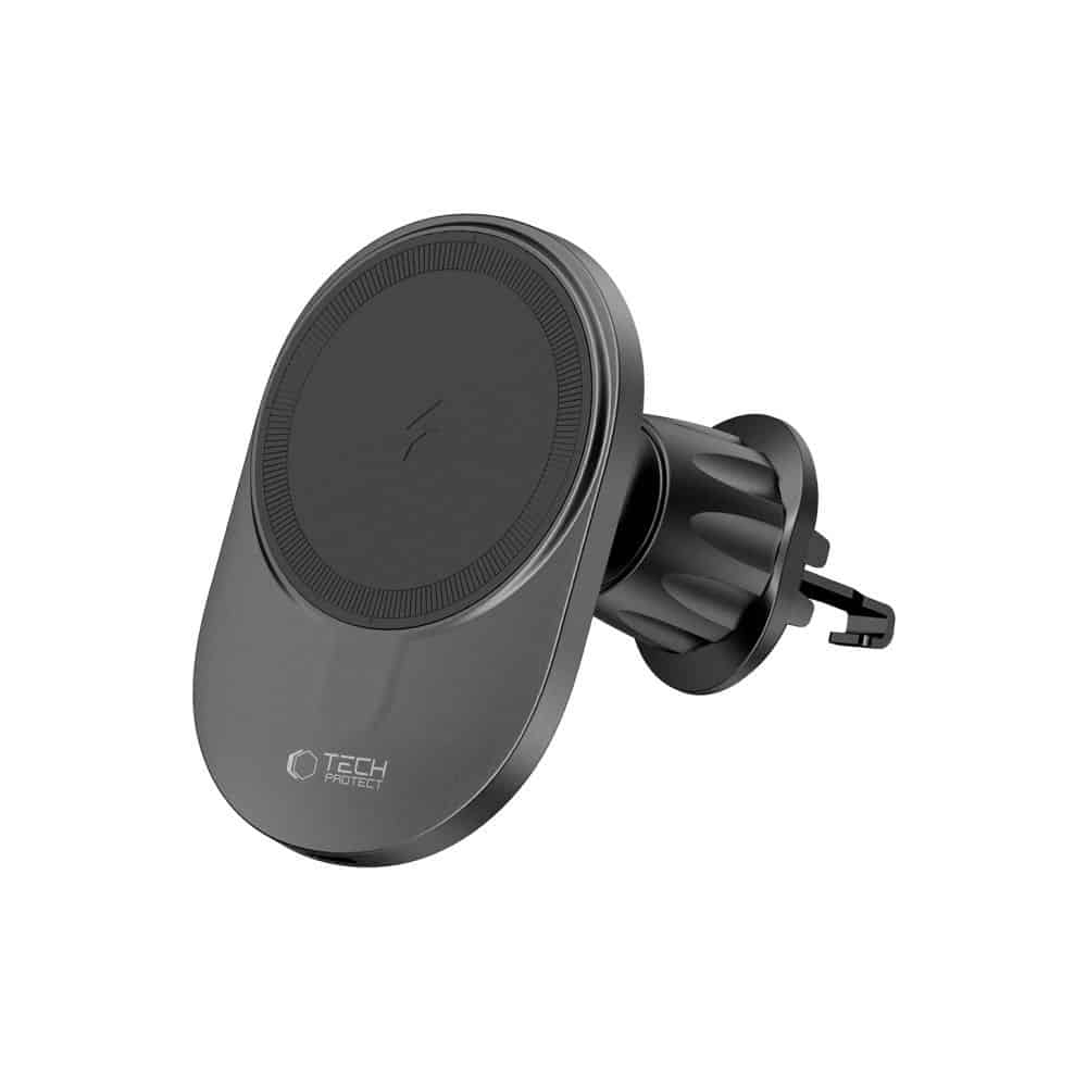 Tech-Protect MM15W-V1 μαγνητική Magsafe βάση αεραγωγού αυτοκινήτου- ασύρματος φορτιστής 15W μαύρος - Image 3