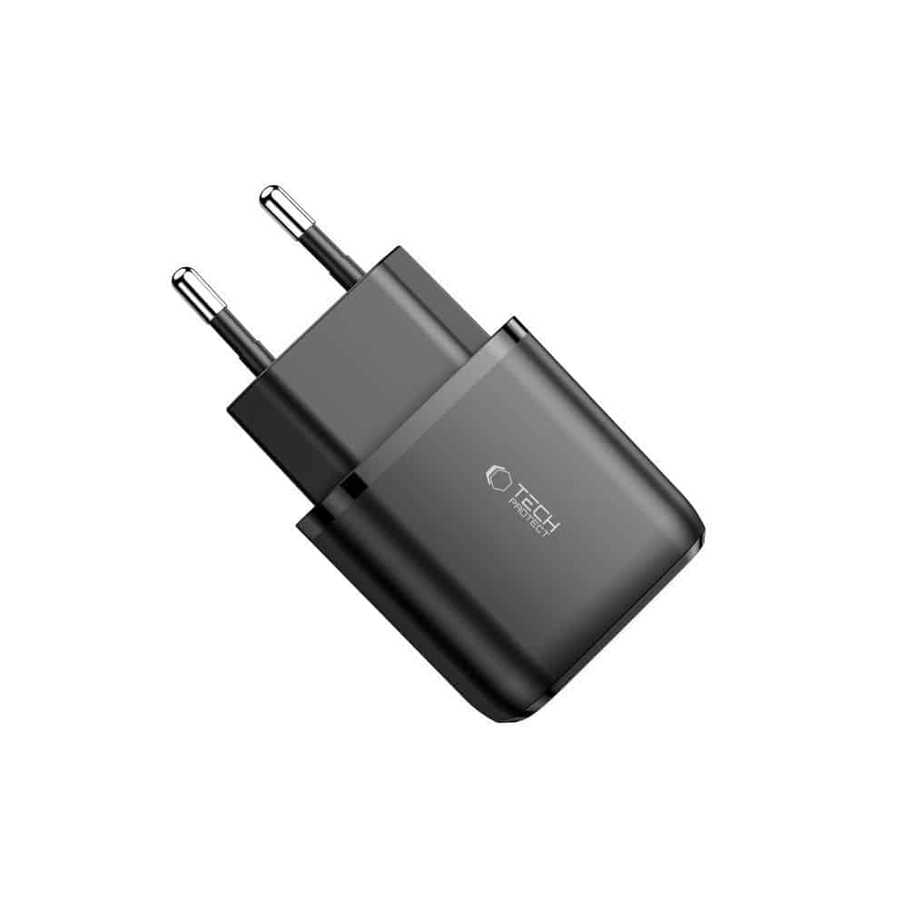 Tech-Protect C20W φορτιστής 2 θυρών PD20W/QC3.0 μαύρος - Image 4