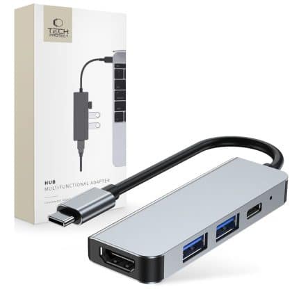 Tech-Protect V2-Hub 4 σε 1 γκρι