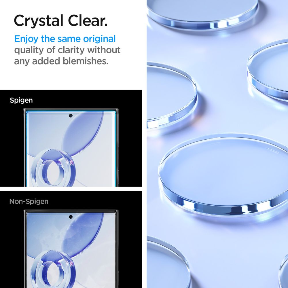 Spigen γυαλί προστασίας Glas.TR "EZ Fit" 2-pack Galaxy S24 Ultra διαφανές - Image 12