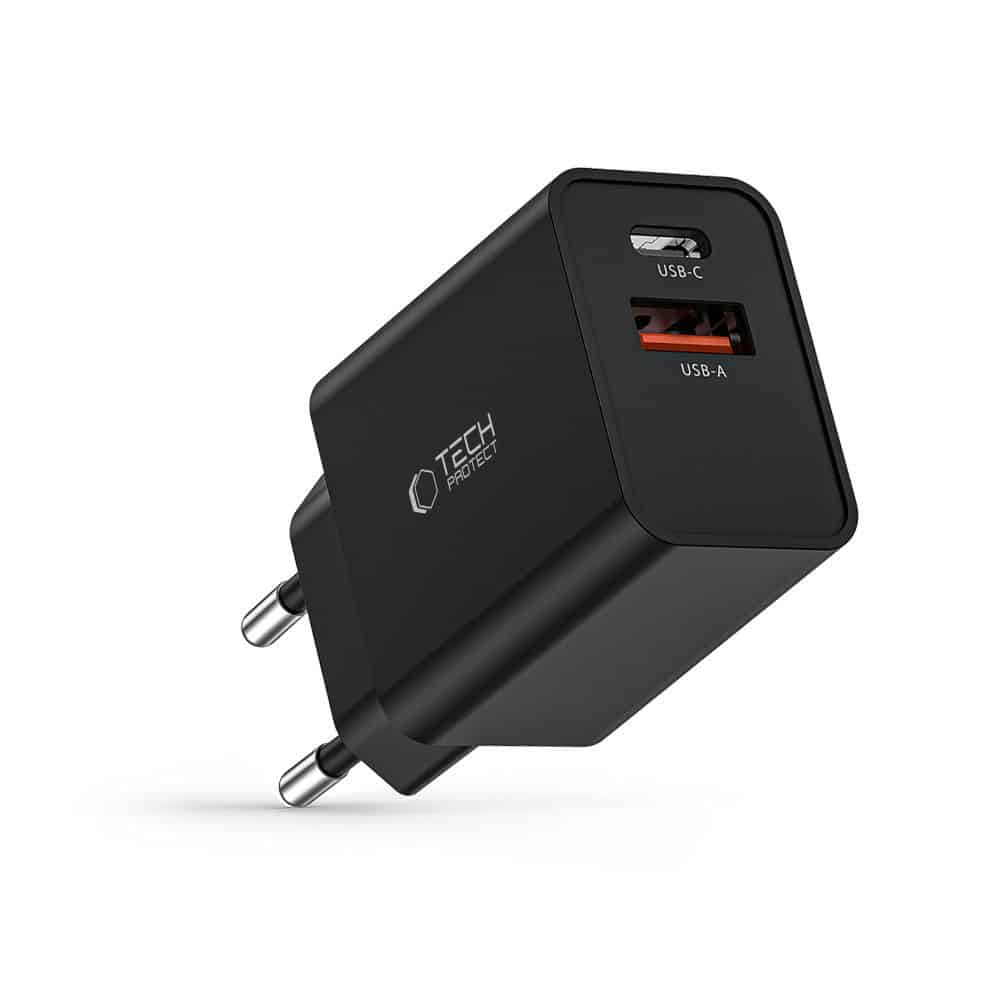 Tech-Protect φορτιστής NC30W 2 θυρών PD30W/QC3.0 μαύρος - Image 2