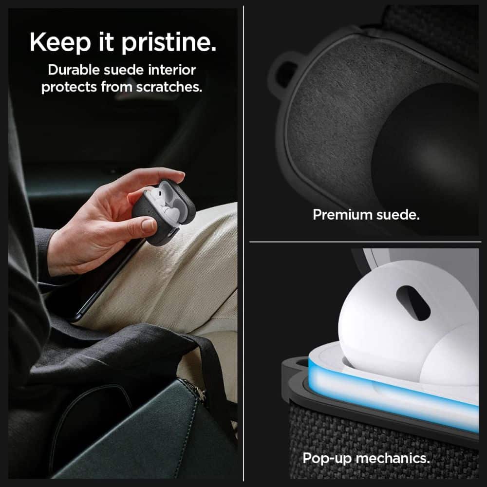 Spigen Urban Fit Apple AirPods Pro 1 / 2 μαύρο - Image 11