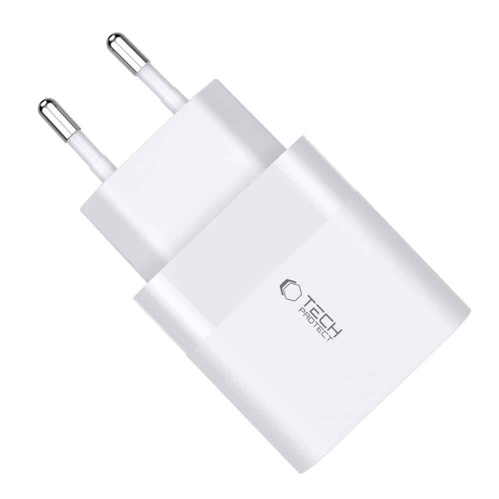 Tech-Protect C30W φορτιστής 2 θυρών PD30W/QC3.0 λευκός - Image 4