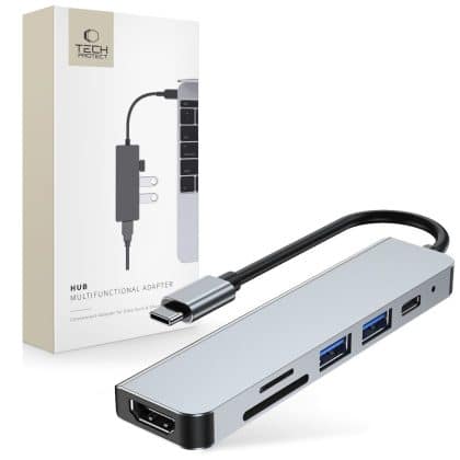 Tech-Protect V4-Hub 6 σε 1 γκρι