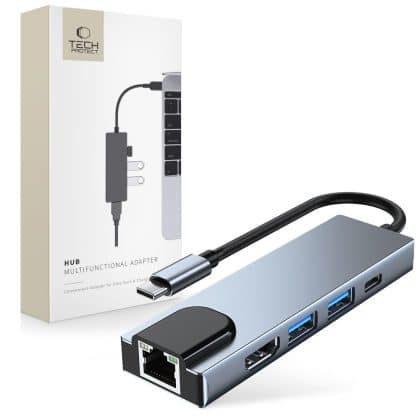 Tech-Protect V3-Hub 5 σε 1 γκρι