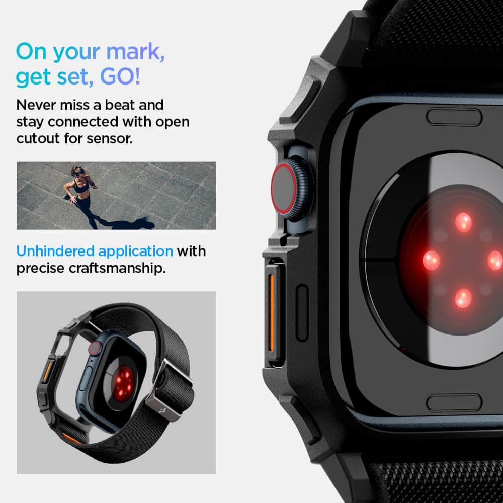 Spigen Lite Fit Pro - θήκη για Apple Watch 10 / 11 - Μαύρο - Image 13