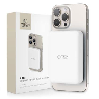 Tech-Protect PB11 Lifemag MagSafe power bank 10000mAh λευκό