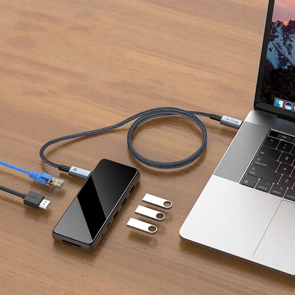 Tech-Protect Ultraboot Max USB 4.0 8K 40Gbps Type-C καλώδιο PD240W 100CM γκρι - Image 6
