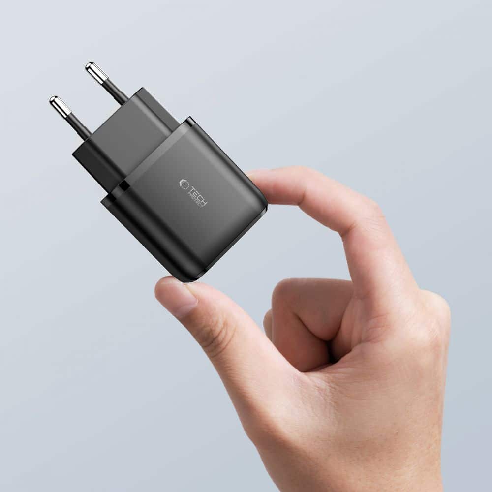 Tech-Protect C20W φορτιστής 2 θυρών PD20W/QC3.0 μαύρος - Image 6