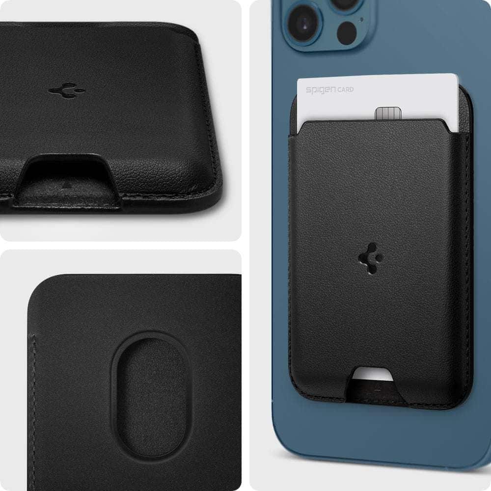 Spigen Valentinus Magsafe universal μαγνητικός θήκη κάρτας μαύρος - Image 9