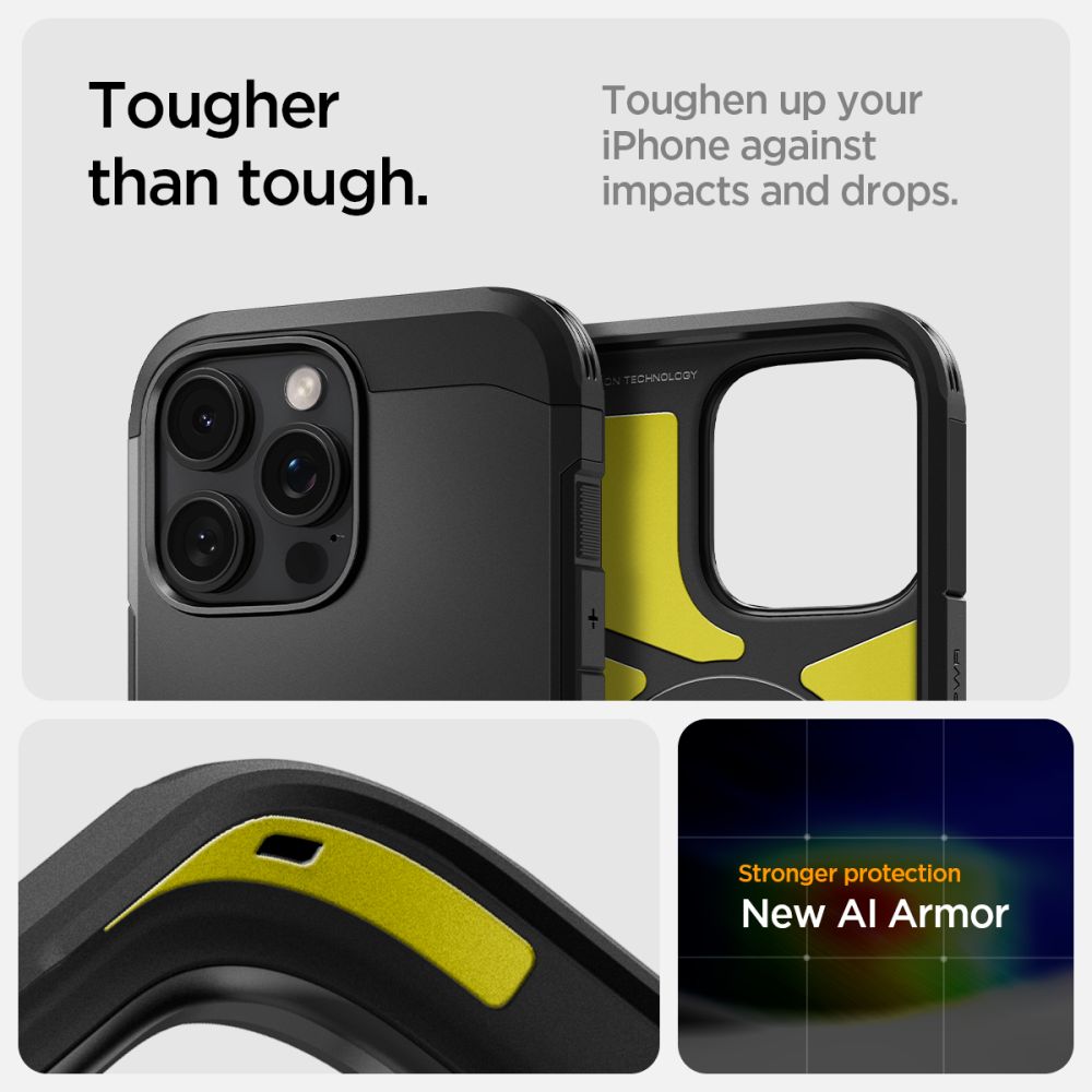 Spigen Tough Armor T - θήκη για Apple iPhone 16 Pro - Μαύρο - Image 13