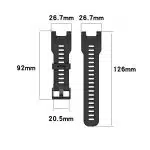 Techsuit - Watchband (W067) - Amazfit T-Rex / T-Rex Pro - Navy Blue - Image 6
