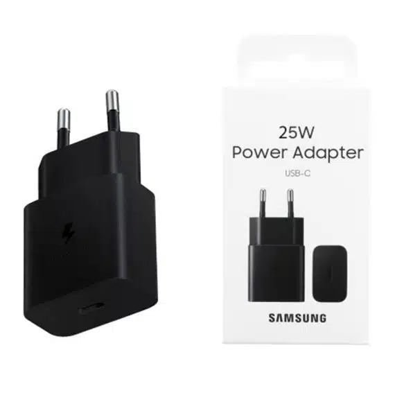 Samsung - Αυθεντικός Φορτιστής Τοίχου T2510N (EP-T2510NWEGWW) - Type-C Υπερ Γρήγορη Φόρτιση 25W - Μαύρος (Συσκευασία Blister)