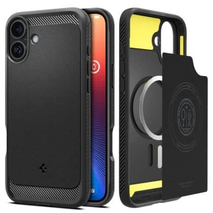 Spigen Rugged Armor - θήκη για Apple iPhone 16 Plus - Μαύρο