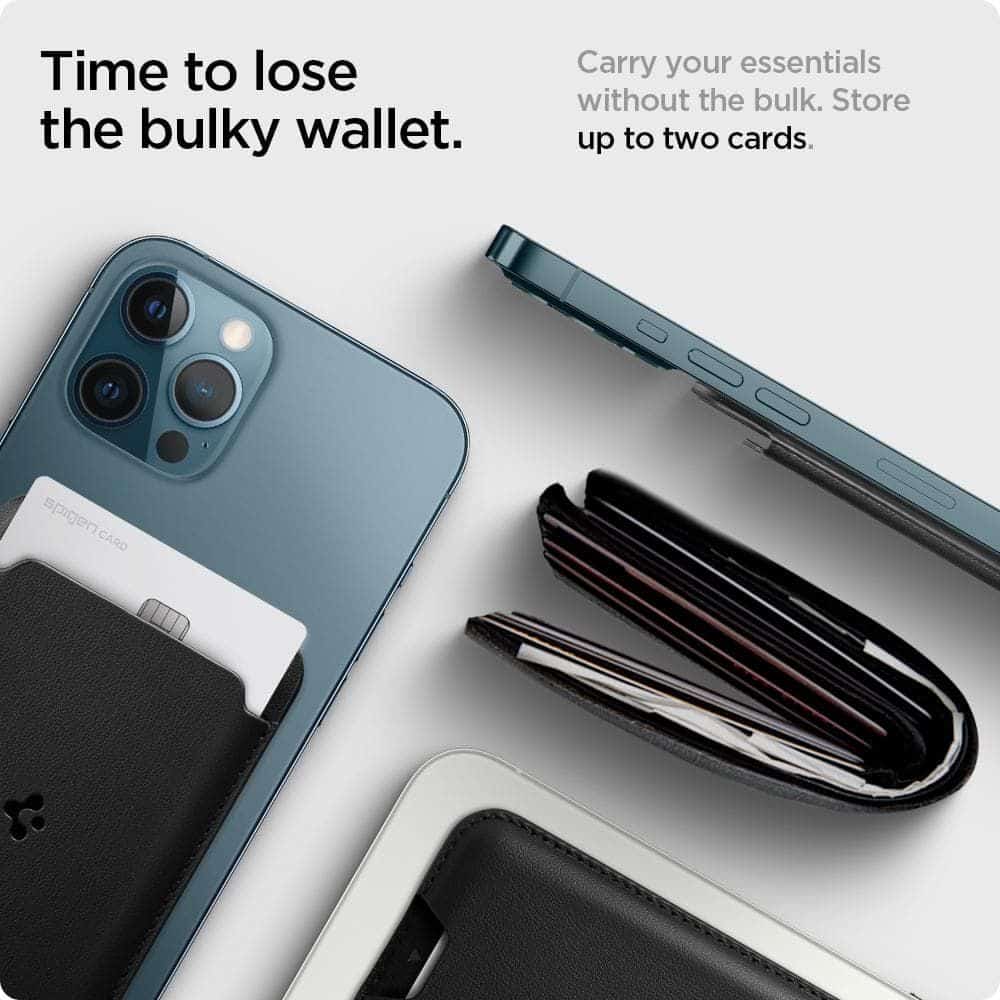 Spigen Valentinus Magsafe universal μαγνητικός θήκη κάρτας μαύρος - Image 11