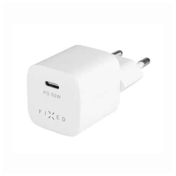 Fixed - Μίνι Φορτιστής Τοίχου (FIXC30M-C-WH) - Type-C, Power Delivery 3.0, 30W - Λευκός
