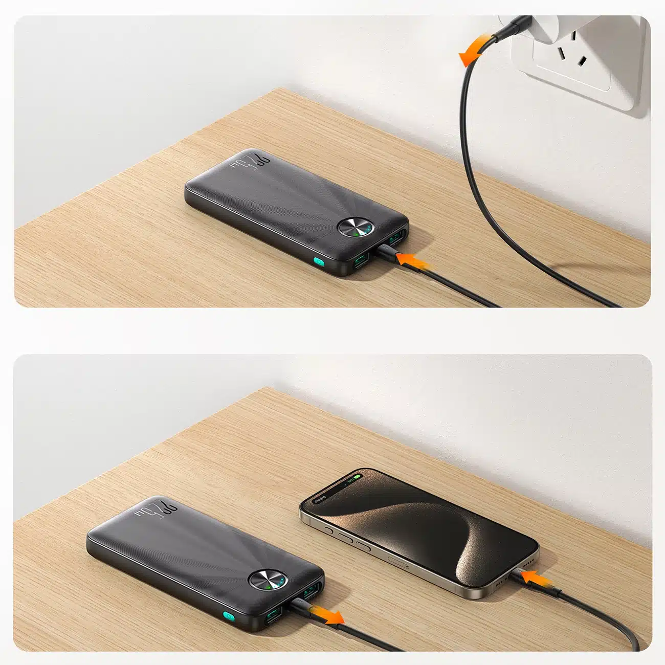 Joyroom Powerbank JR-PBF15 10000mAh USB-C USB-A 22.5W - μαύρο - Image 12