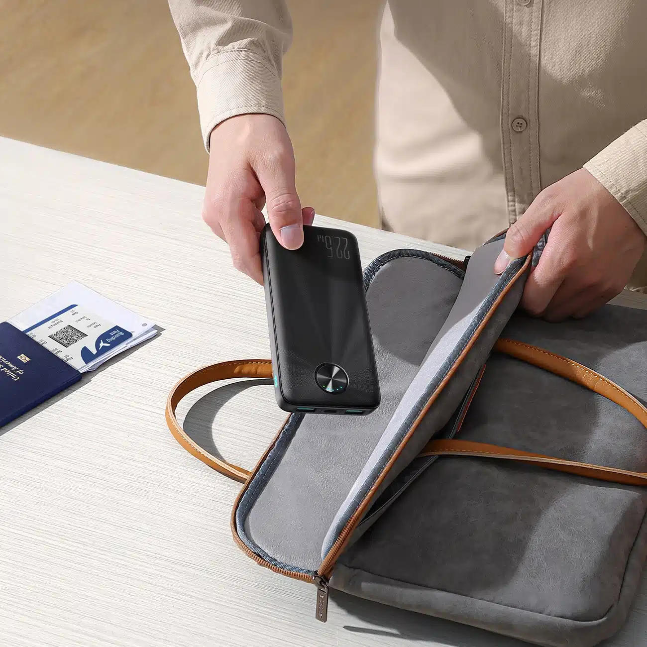 Joyroom Powerbank JR-PBF15 10000mAh USB-C USB-A 22.5W - μαύρο - Image 14