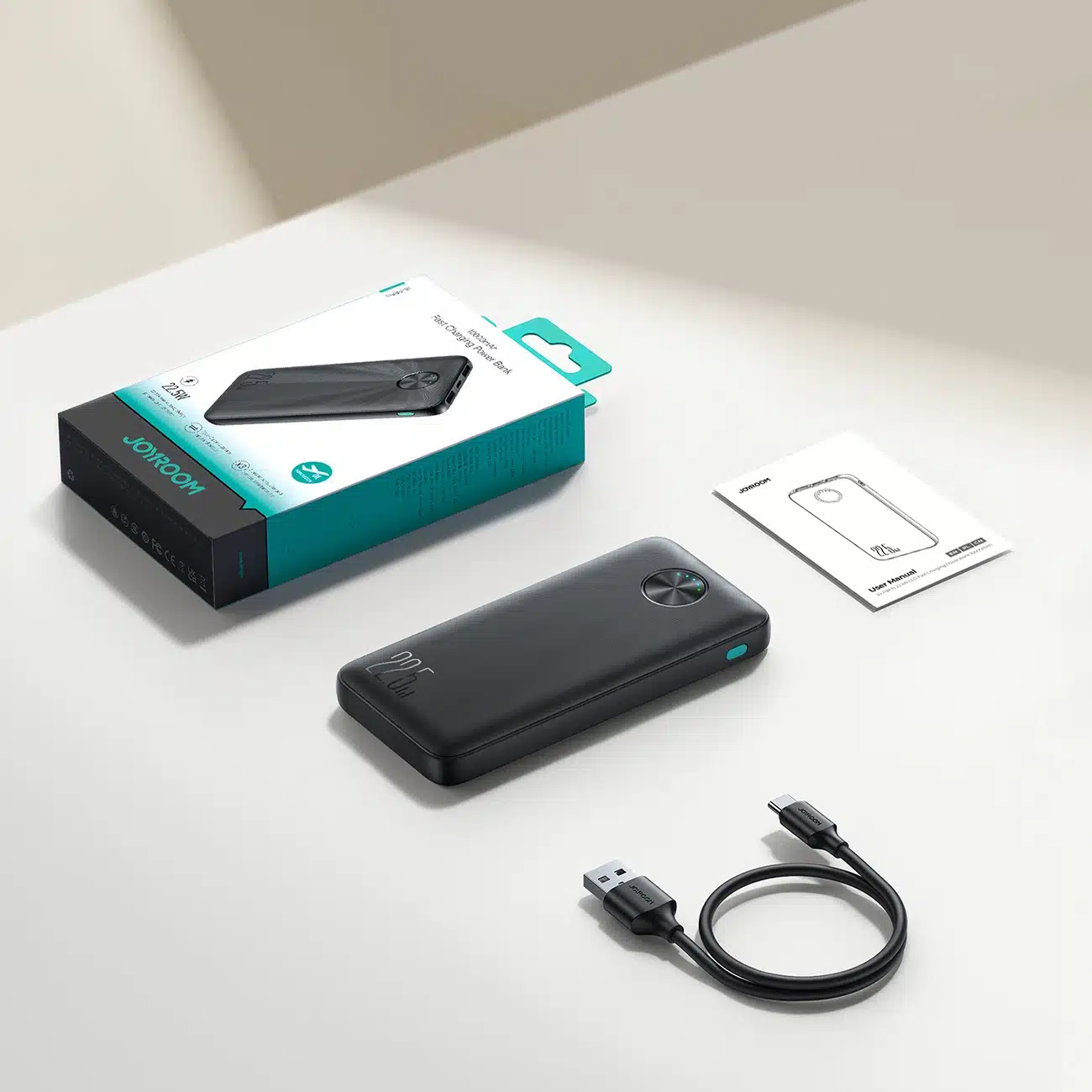 Joyroom Powerbank JR-PBF15 10000mAh USB-C USB-A 22.5W - μαύρο - Image 15