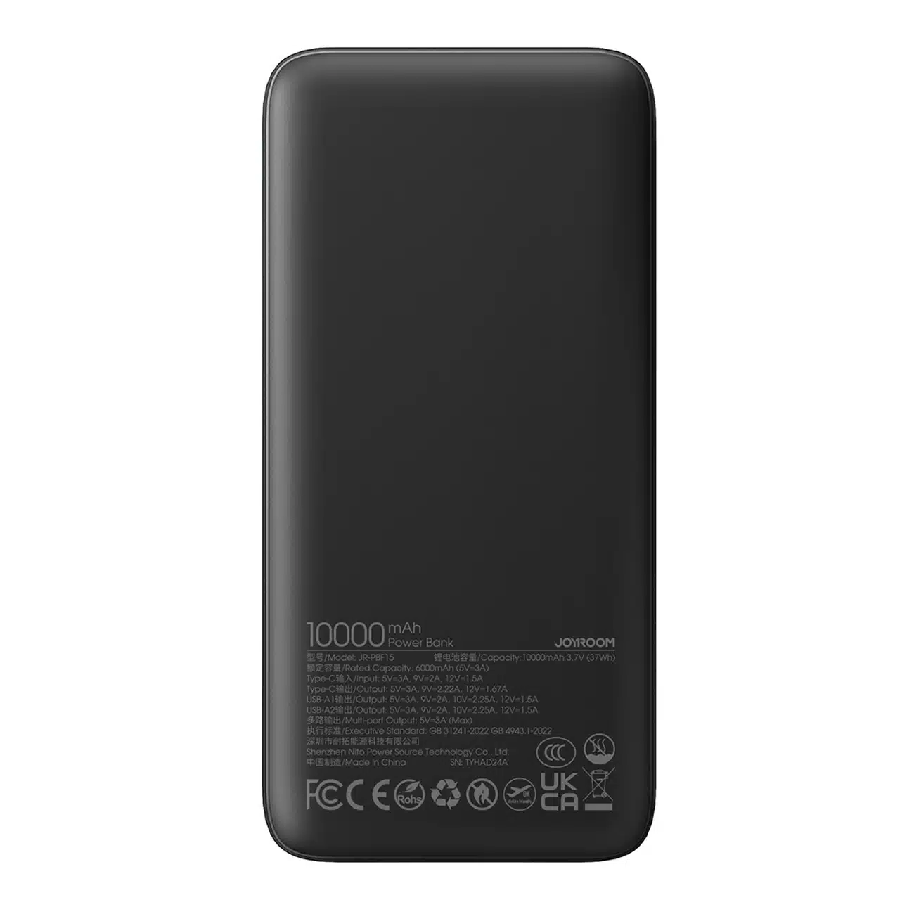 Joyroom Powerbank JR-PBF15 10000mAh USB-C USB-A 22.5W - μαύρο - Image 3