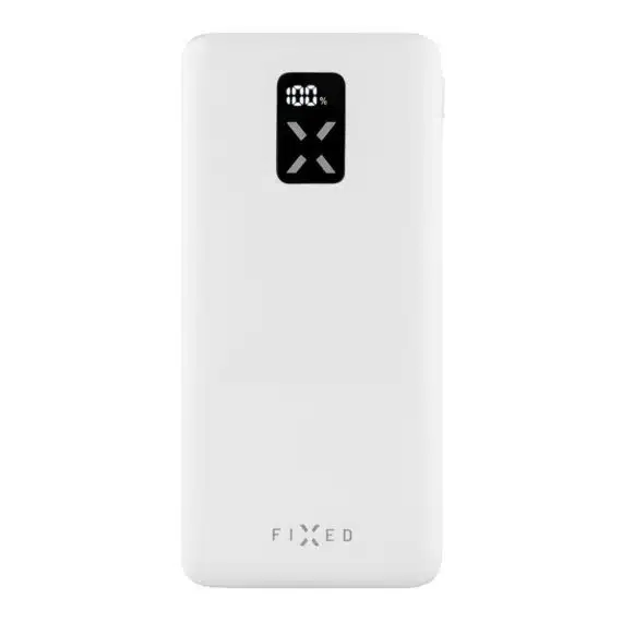 Fixed - Power Bank Zen 10 (FIXZEN-10-WH) - 2x USB, Type-C, 20W, 10000mAh, με οθόνη LCD - Λευκό