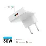 Fixed - Φορτιστής τοίχου (FIXCG30S-C-WH) - 2x Type-C, Power Delivery 3.0, 35W - Μαύρος - Image 3