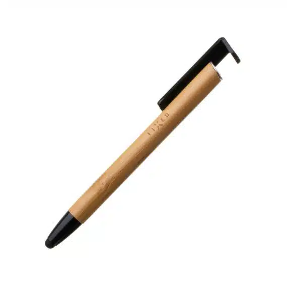 Fixed - Stylus (FIXPEN-BA) - για τηλέφωνα και ταμπλέτες, 3 σε 1, συμπαγές μέγεθος - καφέ