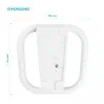 Fixed - Στήριγμα (FIXPS5-ST-WH) - για PS5 / PS5 Slim, με LED, Αντιολισθητικά Πατάκια, USB-C - Λευκό - Image 7
