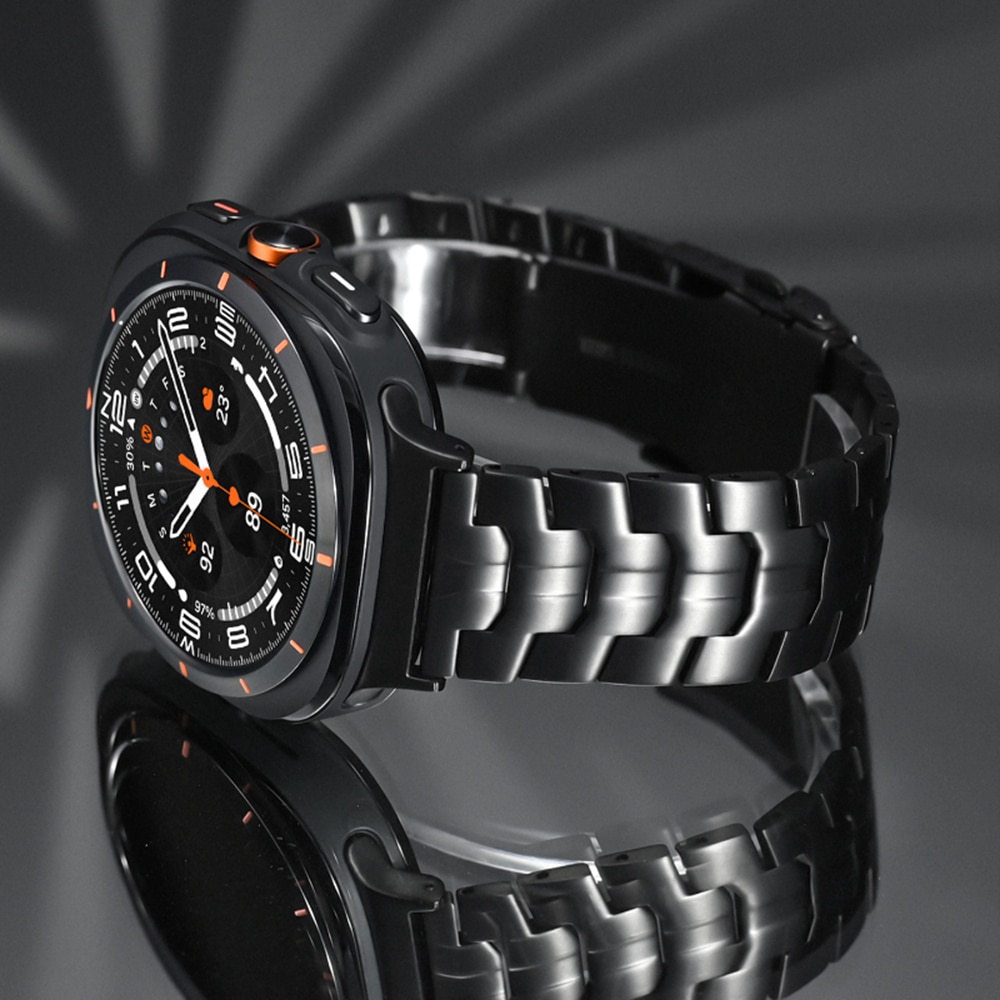 Techsuit Watchband (W063) - θήκη για Samsung Galaxy Watch Ultra - Μαύρο - Image 6