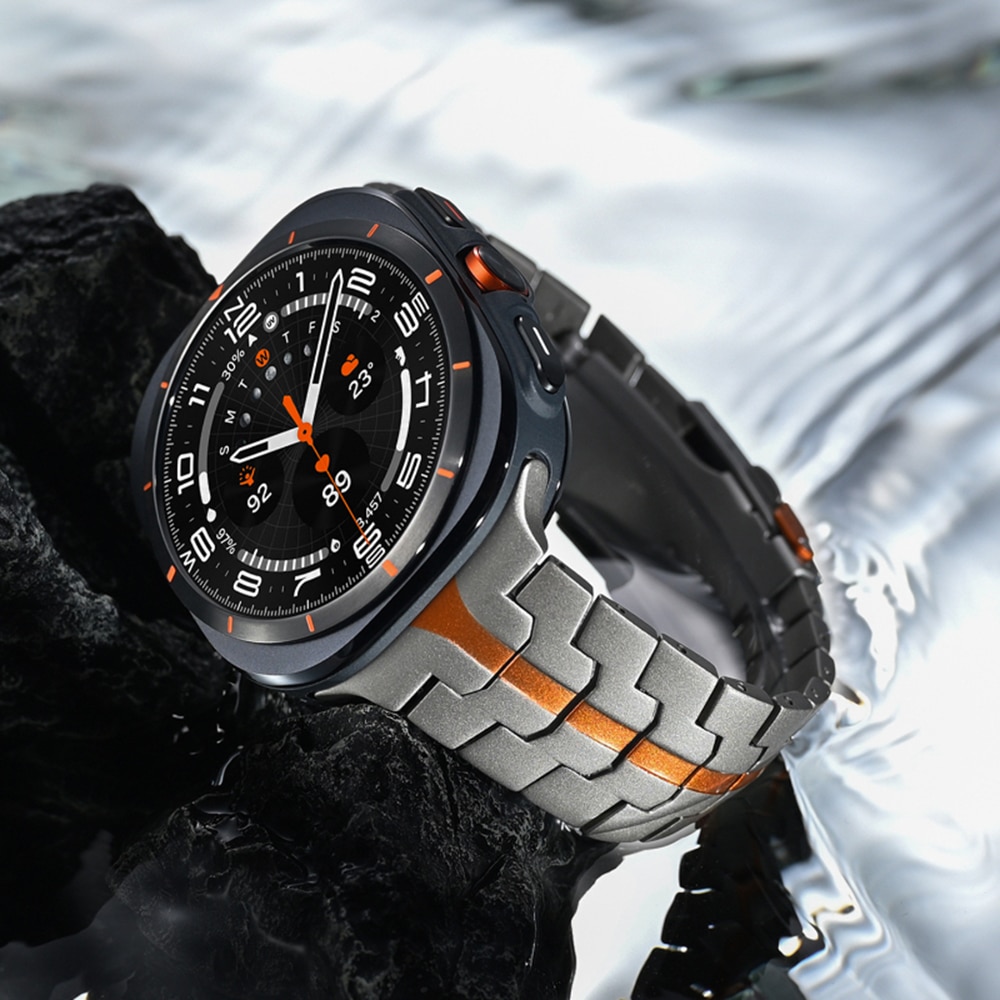 Techsuit Watchband (W063) - θήκη για Samsung Galaxy Watch Ultra - Μαύρο - Image 4